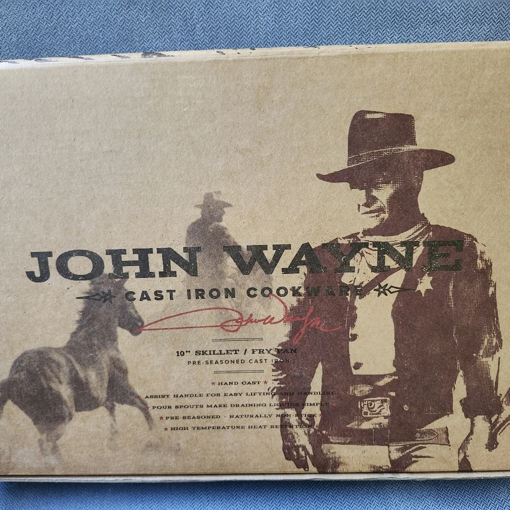 John Wayne Cast Iron Skillet - Picture 2 of 3